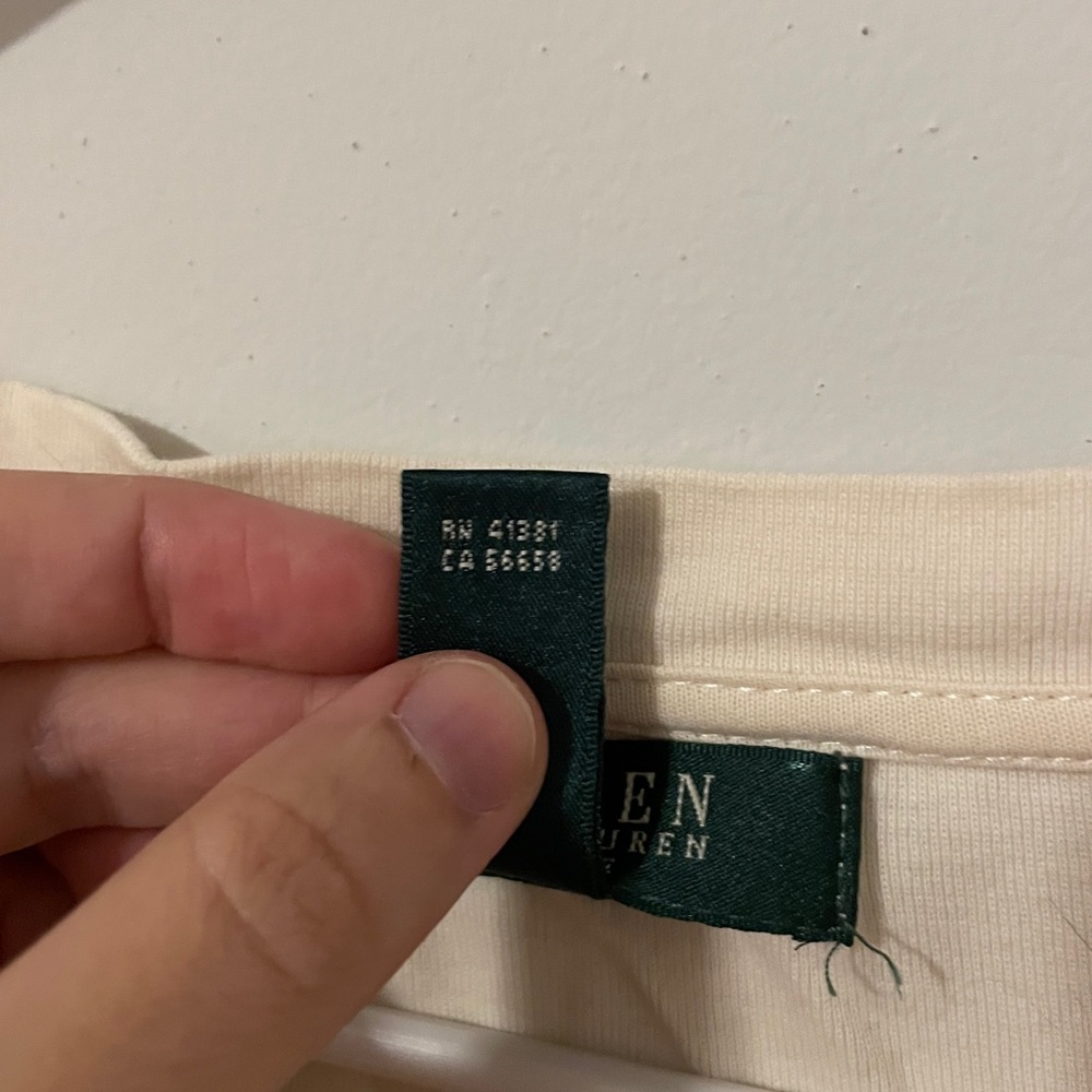 Ralph Lauren - White/Cream Long Sleeve Shirt - Picture 8 of 10